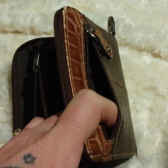 Vintage Liz Claiborne brown purse & wallet - Picture 6 of 13